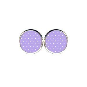 Purple Hearts Earrings